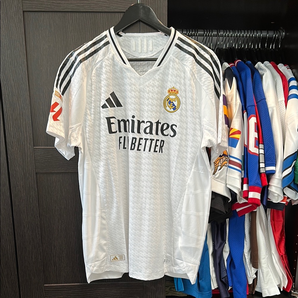 Kylian Mbappé Mbappe Real Madrid adidas 2024/25 Home Authentic Jersey - White